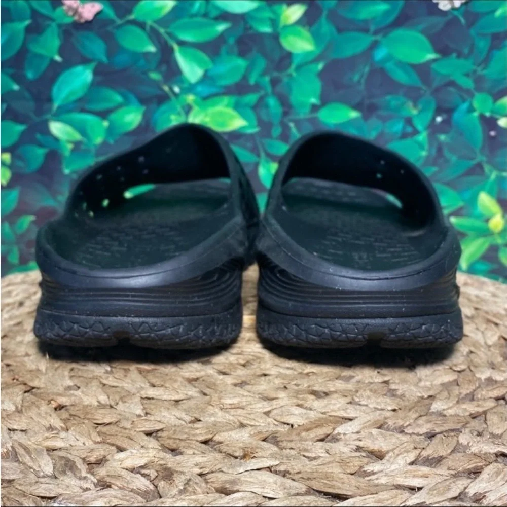 HOKA Black Recovery Slide Sandals
